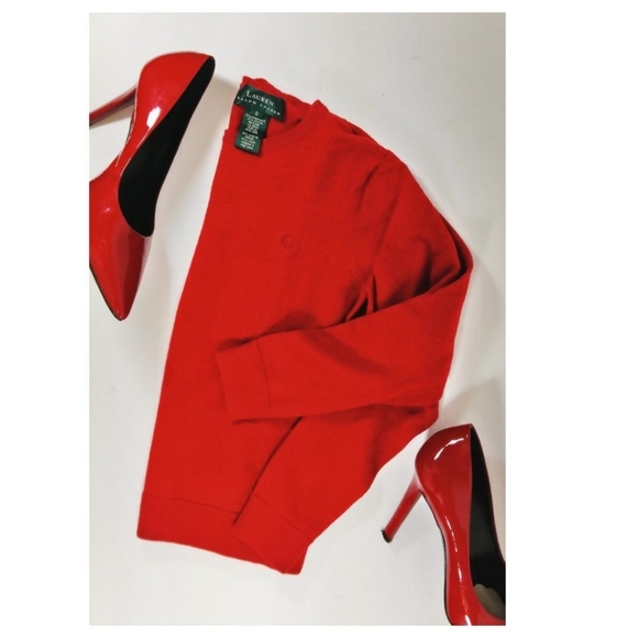 Lauren Ralph Lauren Red Sweatshirt - Picture 3 of 3